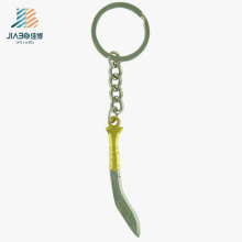 (Jiabo - YSK1068) Customzie Logo Décoration Métal Doré Épée Katana avec Porte-clés